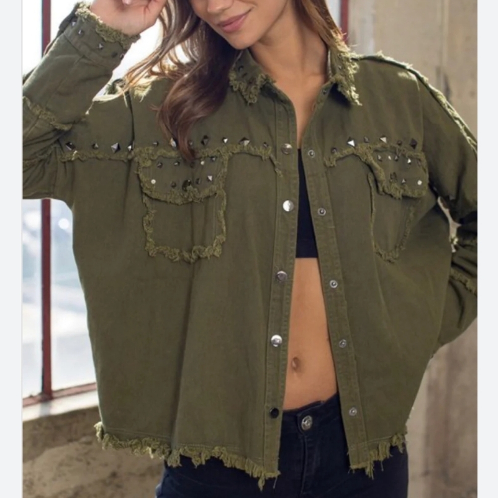 ZARA Woman Hunter Green Shacket/ size Medium